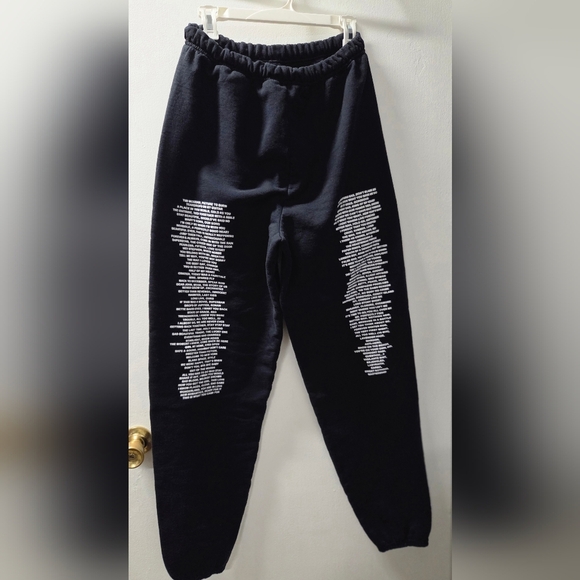 Taylor Swift Song Title Sweatpants – Medium Black Jerzees Nublend - Picture 2 of 8